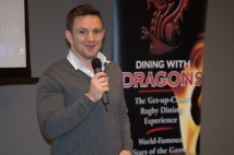 Legends Hospitality event prior to Wales vs Scotland with Rory Lawson and Alix Popham at Radisson Blu Hotel Cardiff