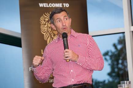Rob Jones talks rugby at a Legends Hospitality event held at Pontypridd Golf Club