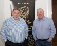 Garin Jenkins guest speaks at a prematch Legends Hospitality rugby event prior to Wales playing Italy in the 2020 Six Nations
